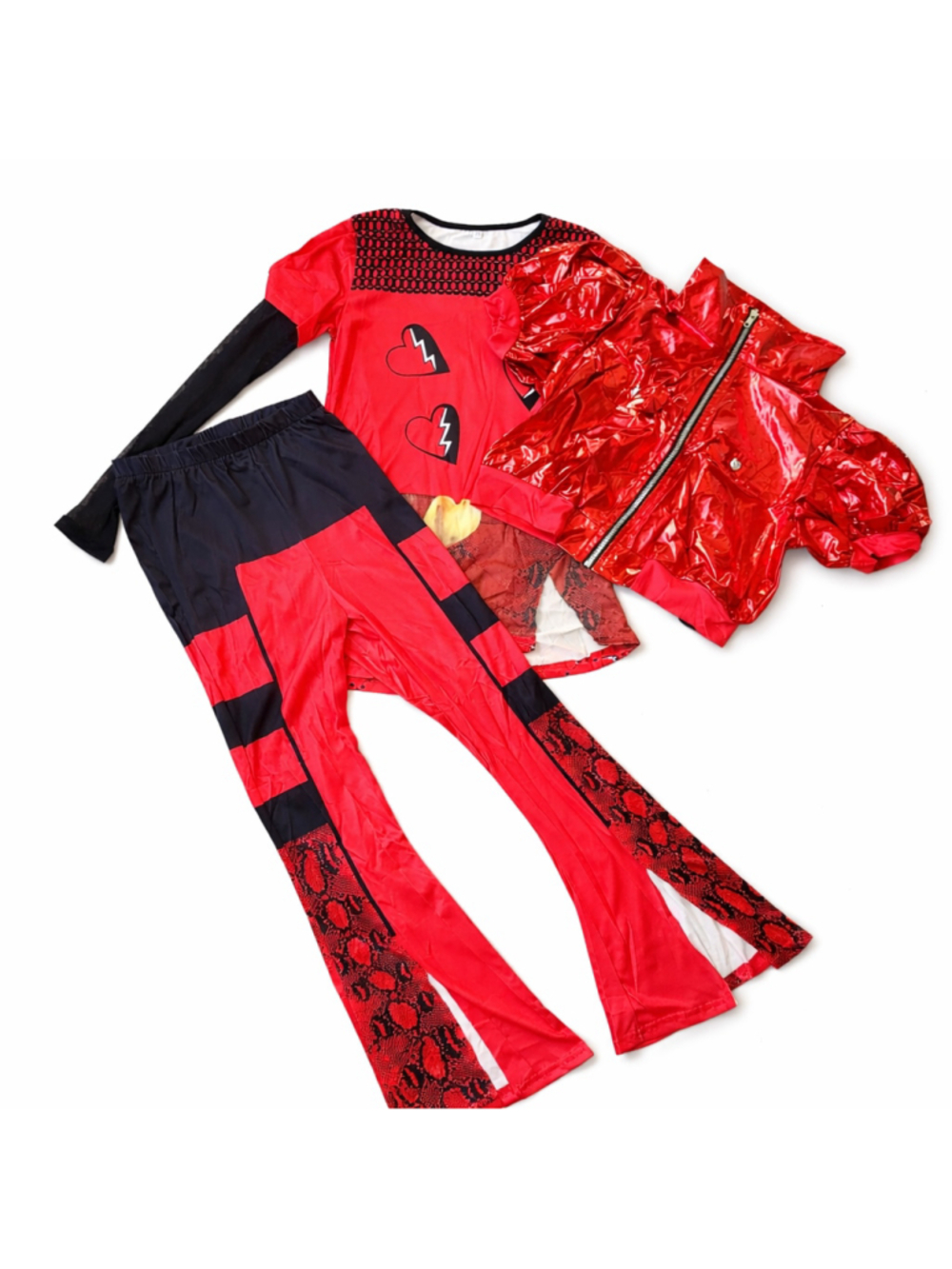 Girl's 3-Piece “Rise of Red” Costume Set – Coolproud – Approx. Size 10 – NWOT - Picture 2 of 15